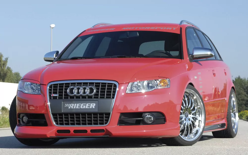 Rieger Spoilerlippe für Audi A4 (8E) Typ B7 | Lim. 11.04- (ab Facelift) Nur für S-Line Exterieur