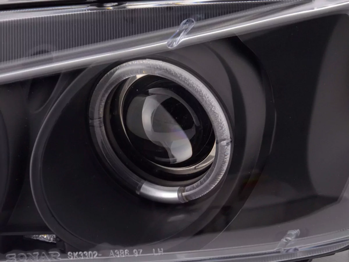 Scheinwerfer Set Peugeot 306 Bj. 97-00 schwarz