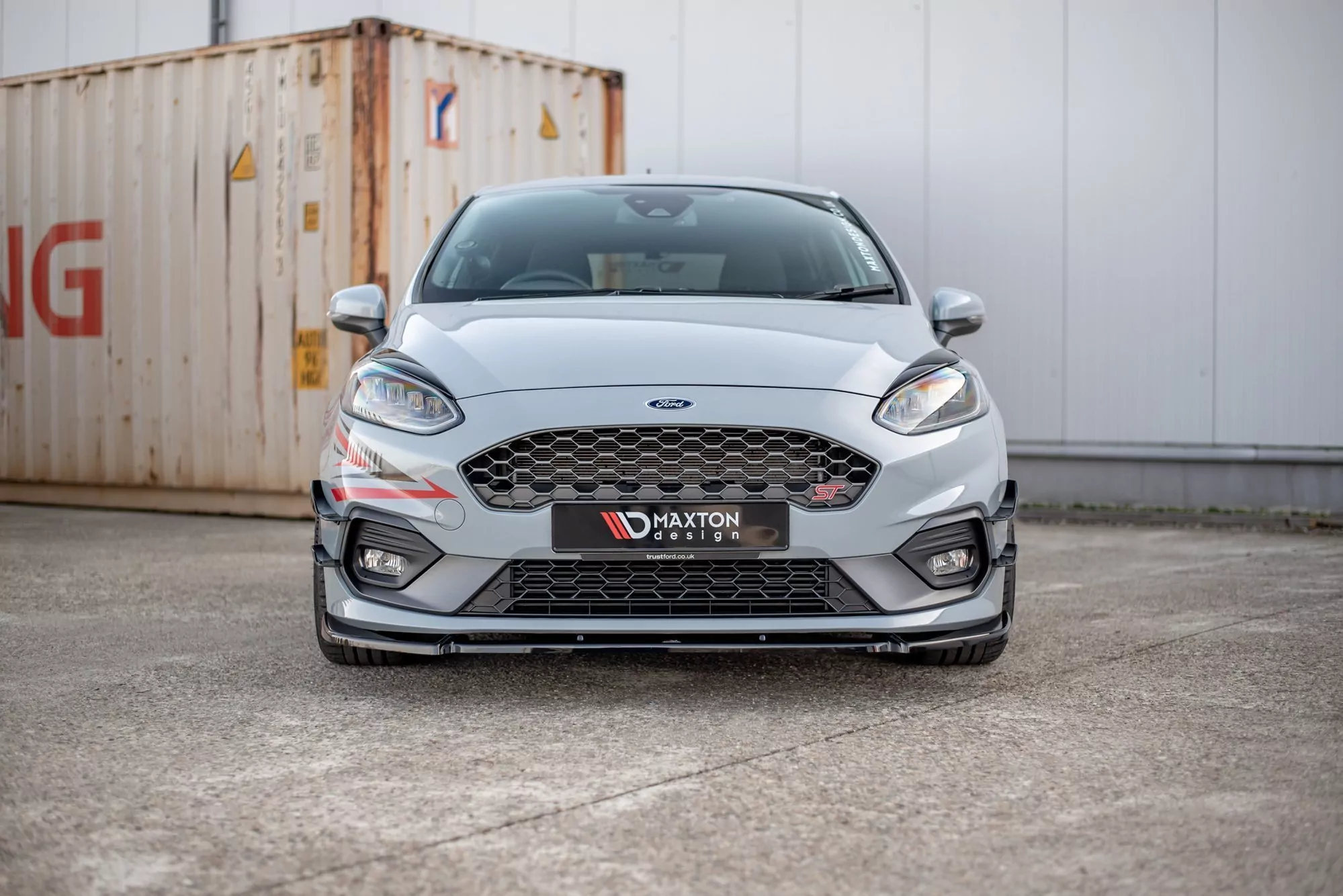 Scheinwerfer Blenden Böser Blick Passend Für Ford Fiesta Mk8 ST / ST-Line / Standard Schwarz Hochglanz Schwarz Hochglanz