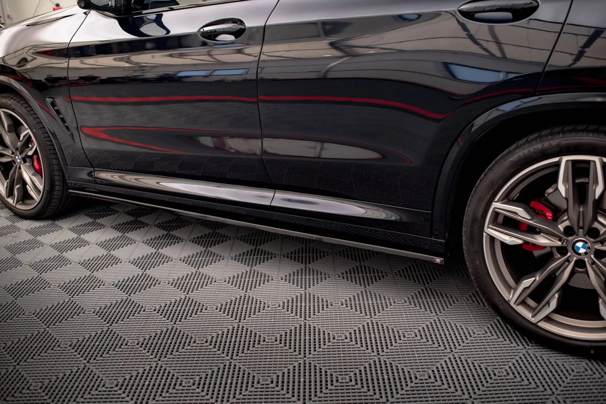 Seitenschweller Ansatz Passend Für Passend Für BMW X3 G01 M Paket Schwarz Hochglanz Schwarz Hochglanz