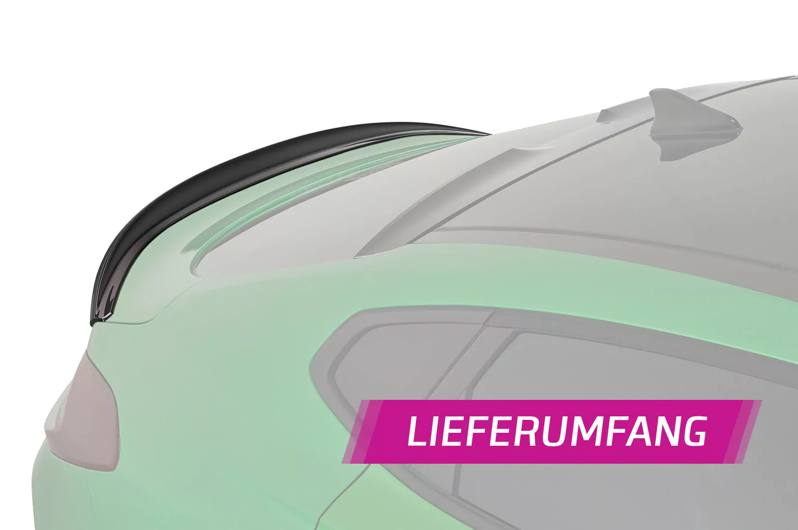 Heckflügel mit ABE für Hyundai I30 N (PD) Fastback HF788-M Carbon Look (matt)