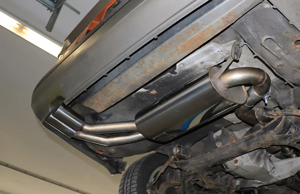 Audi 80/90 Typ 85 quattro Facelift  Endschalldämpfer - 2x76 Typ 10