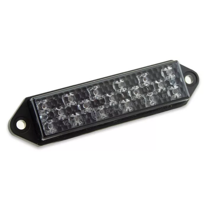 LED-Rücklicht Superflat I | getönt | ohne KZB | Maße: B 95 x H 10,5 x T 25 mm | E-geprüft