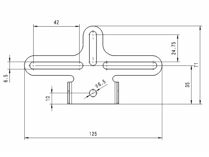 Kennzeichenhalter universal 2 für Zubehörblinker