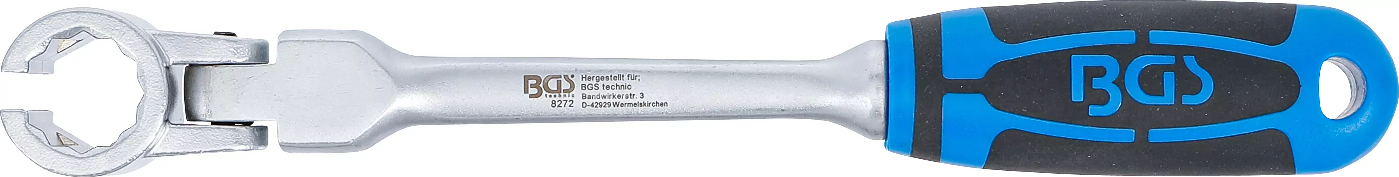 Spezial-Ringschlüssel für Lambdasonden, kippbar, mit Griff | SW 22 mm