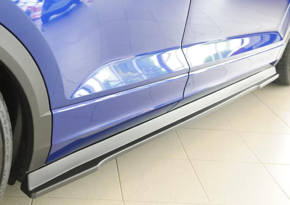 Rieger Seitenschweller rechts ansatz matt schwarz für VW T-Roc R (A1) 5-tür. 01.22- (ab Facelift)