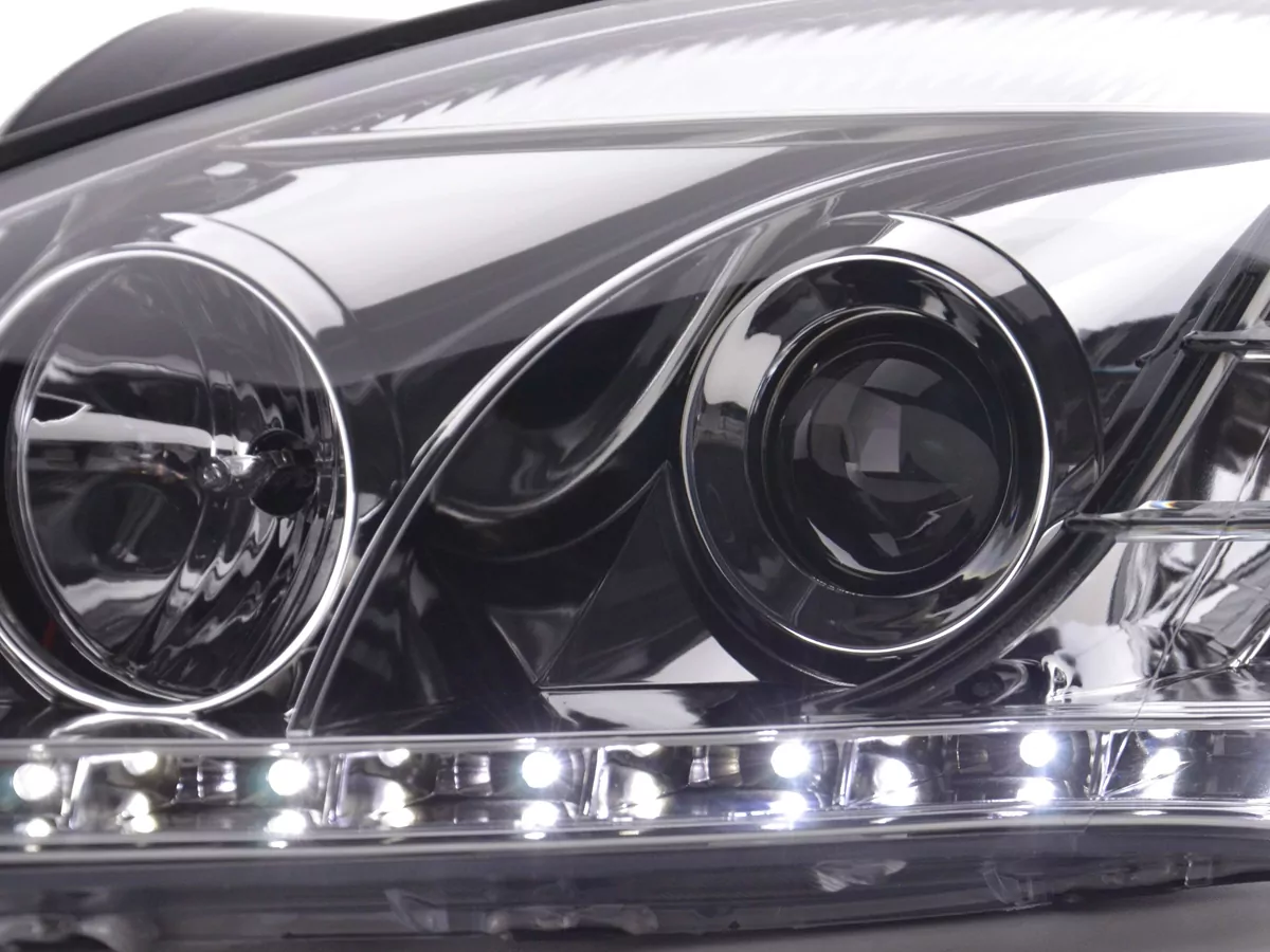 Scheinwerfer Set Daylight LED TFL-Optik Kia cee'd 5-trg. Typ ED Bj. 06-09 chrom