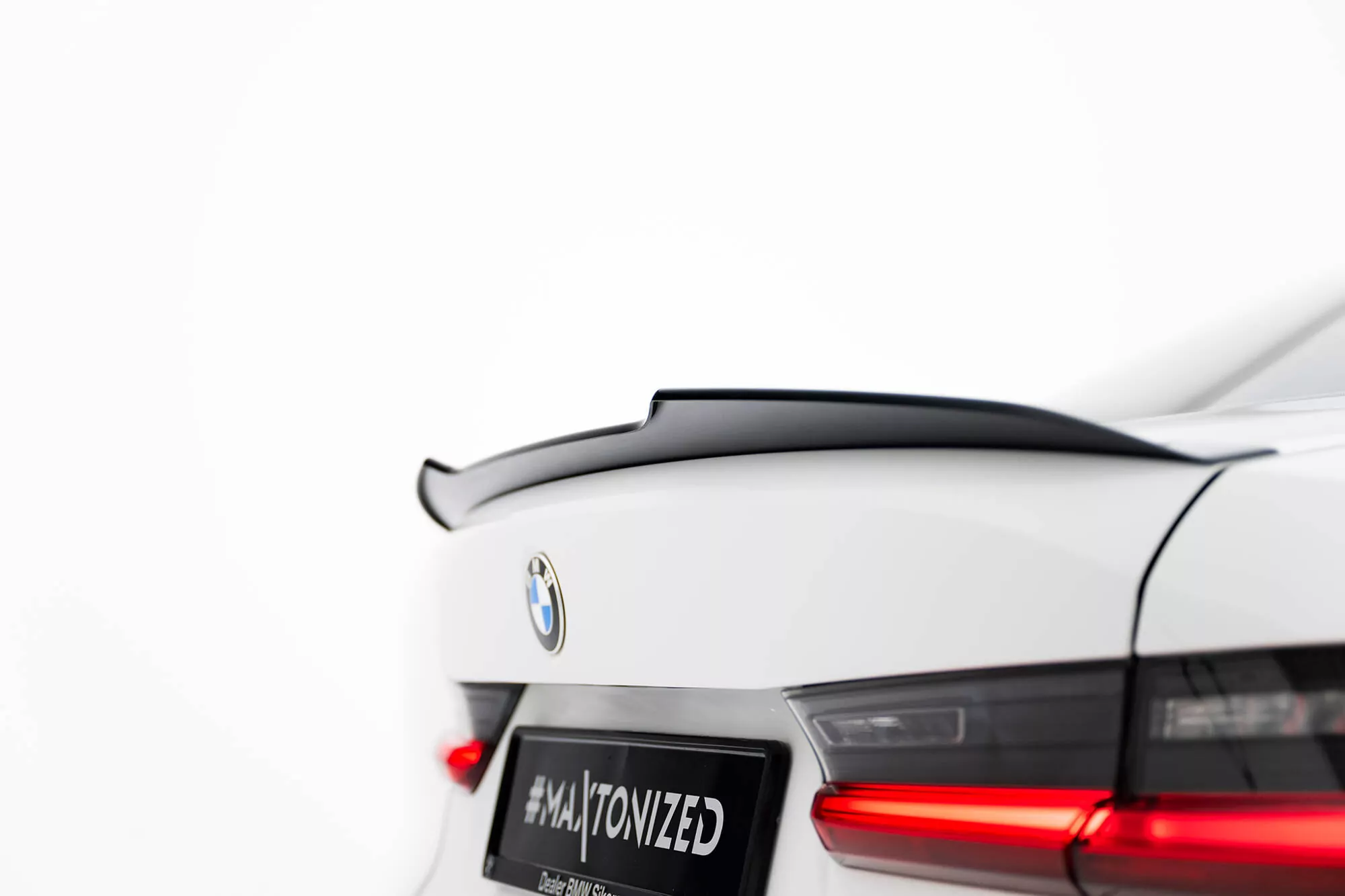 Spoiler CAP Für BMW M340i / 3 M-Paket / M3 Limousine G20 Schwarz Hochglanz