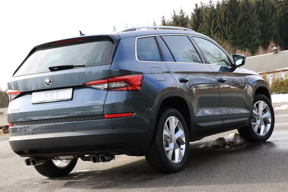 Skoda Kodiaq 4x4  Endschalldämpfer quer - 2x80 Typ 25 rechts/links - Endrohre unter der Stoßstange