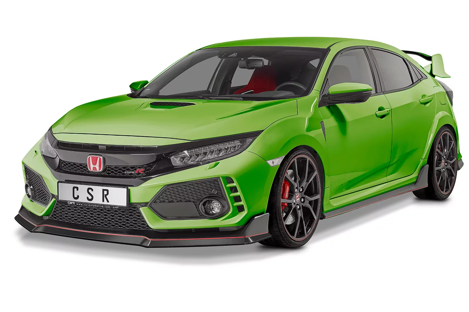 Cup-Spoilerlippe mit ABE für Honda Civic FK8 Type R CSL440 Strukturiert (schwarz matt)