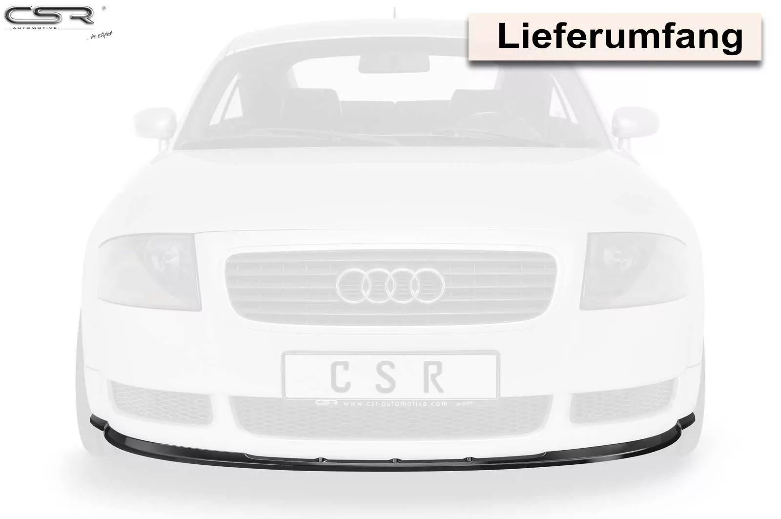 Cup-Spoilerlippe mit ABE für Audi TT 8N CSL011-M Carbon Look (matt)