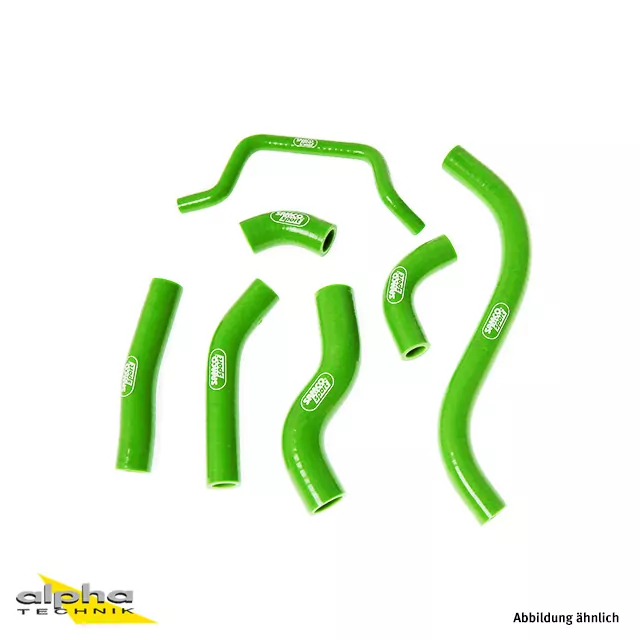 SAMCO SPORT Siliconschlauch Kit OEM Design grün für Kawasaki KX450F Modelljahr 2012-2015