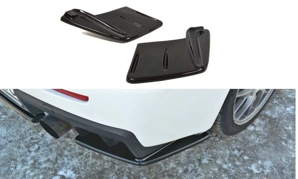 Heck Ansatz Flaps Diffusor Passend Für Diffusor Passend Für Mitsubishi Lancer Evo X Schwarz Hochglanz Schwarz Hochglanz