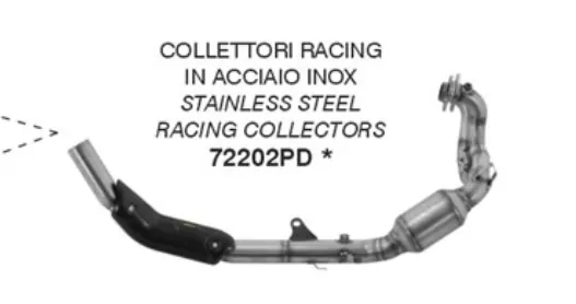 72202PD-ARROW Racing Krümmer APRILIA RX-SX 125 25-
