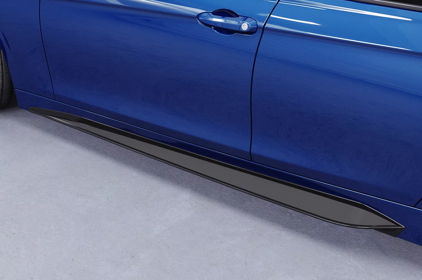 Seitenschweller für BMW 3er F30 / F31 SS537 Schwarz Strukturiert