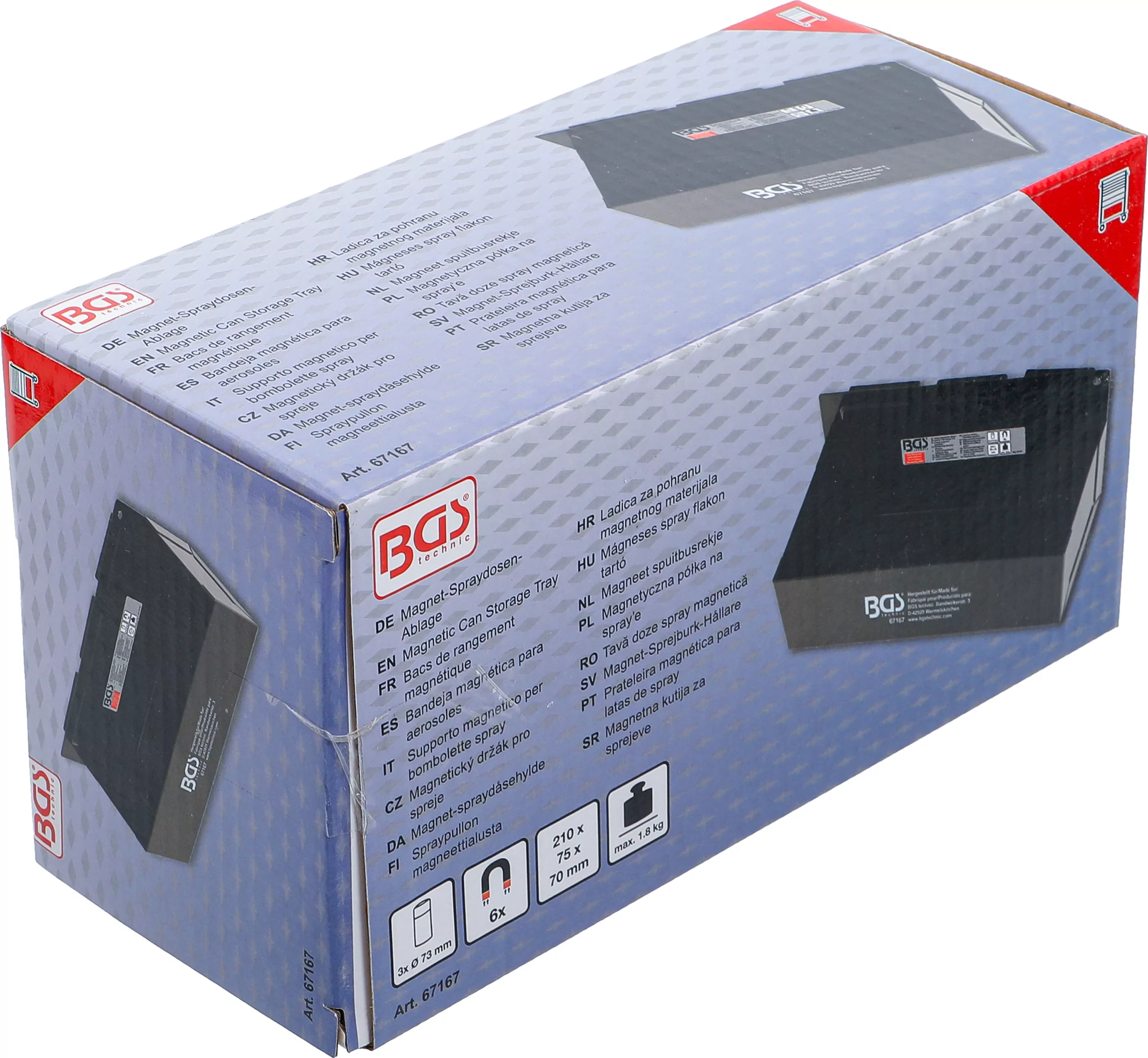 Magnet-Spraydosen-Ablage | 210 mm