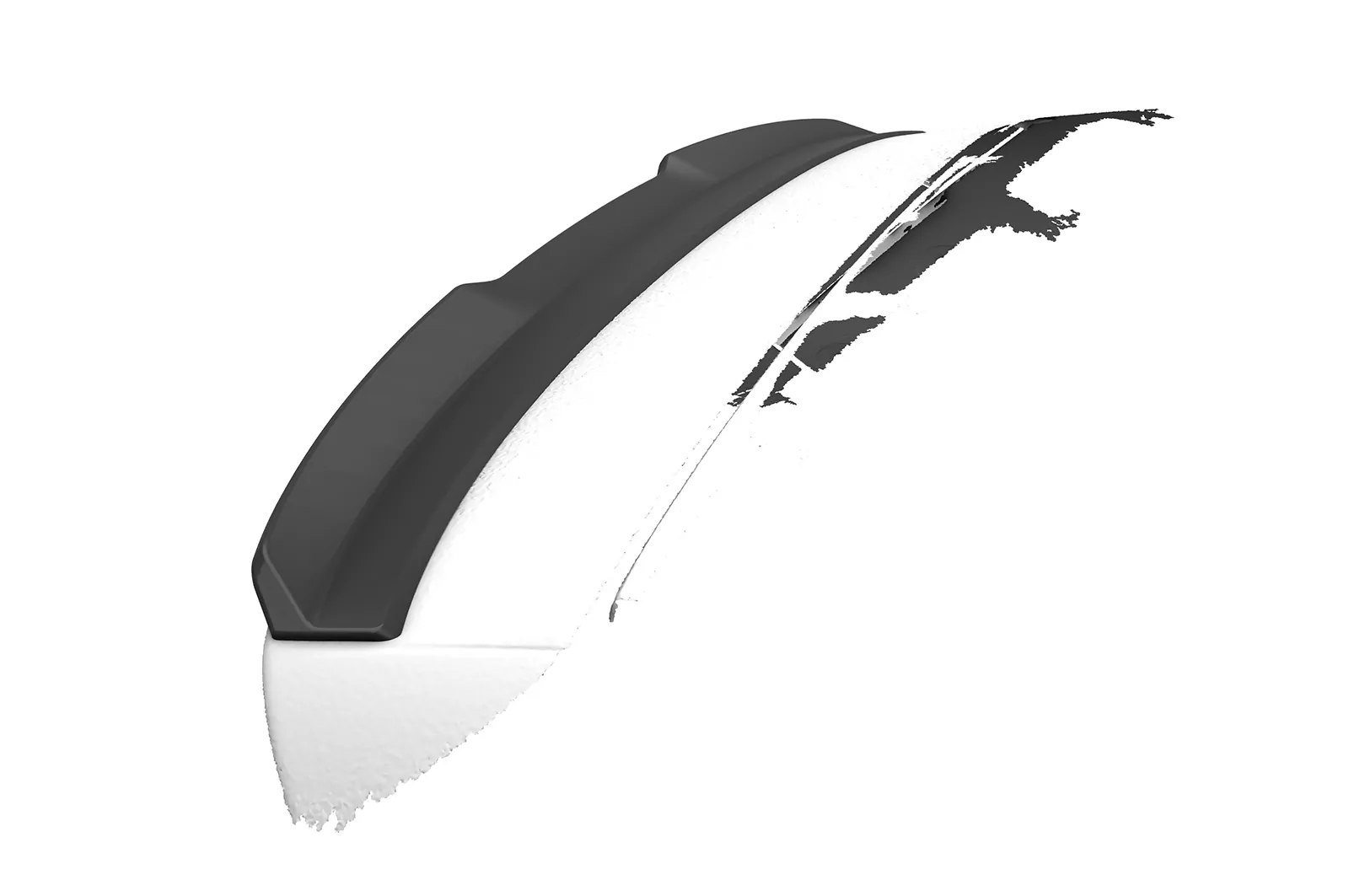 Heckflügel mit ABE für BMW 1er E81 / E87 HF128 Schwarz Strukturiert