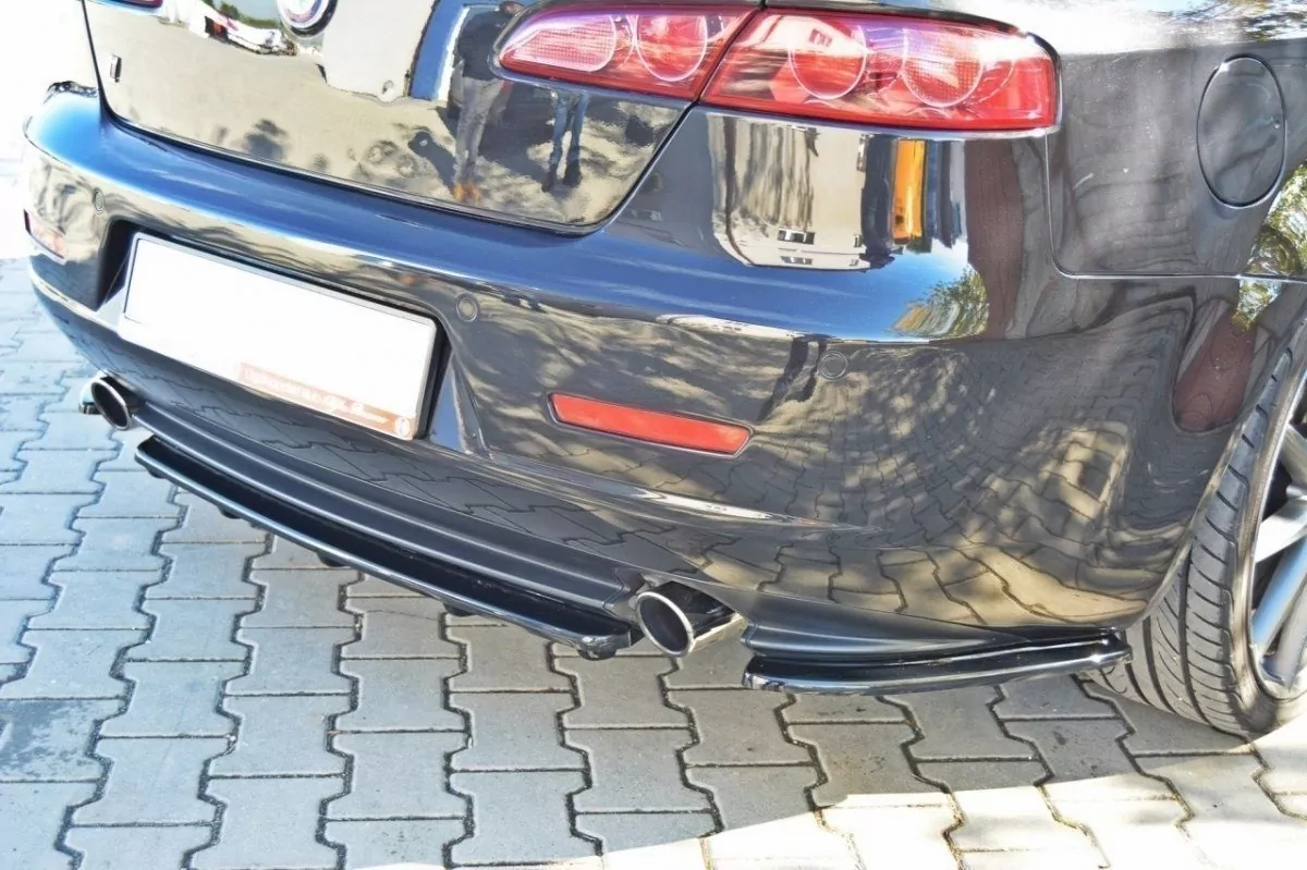 Mittlerer Diffusor Heck Ansatz Passend Für Passend Für ALFA ROMEO 159 Im DTM LOOK Schwarz Hochglanz Schwarz Hochglanz