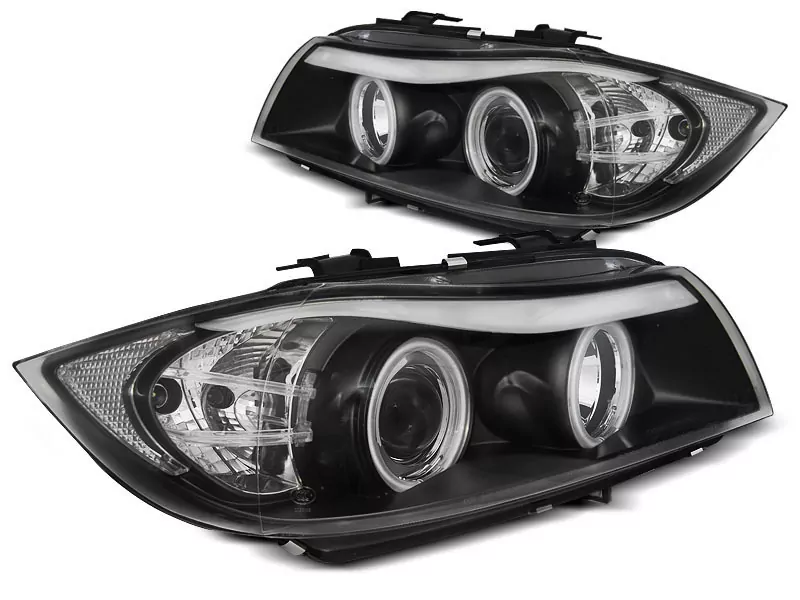 HEADLIGHTS ANGEL EYES CCFL BLACK fits BMW E90/E91 03.05-08.08