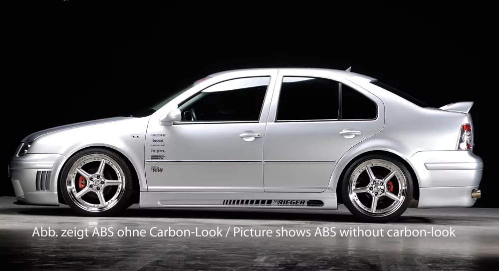 Rieger Seitenschweller rechts    carbon look für VW Golf 4 3-tür. 10.97-03