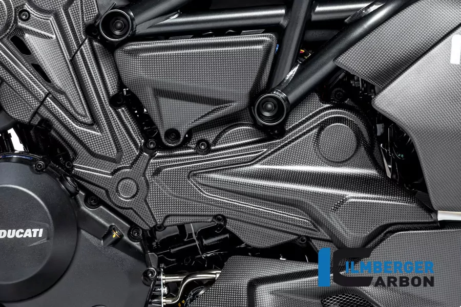 Ilmberger Carbon Zahnriemenabdeckung horizontaler Zylinder matt Ducati Diavel 1260  2019-