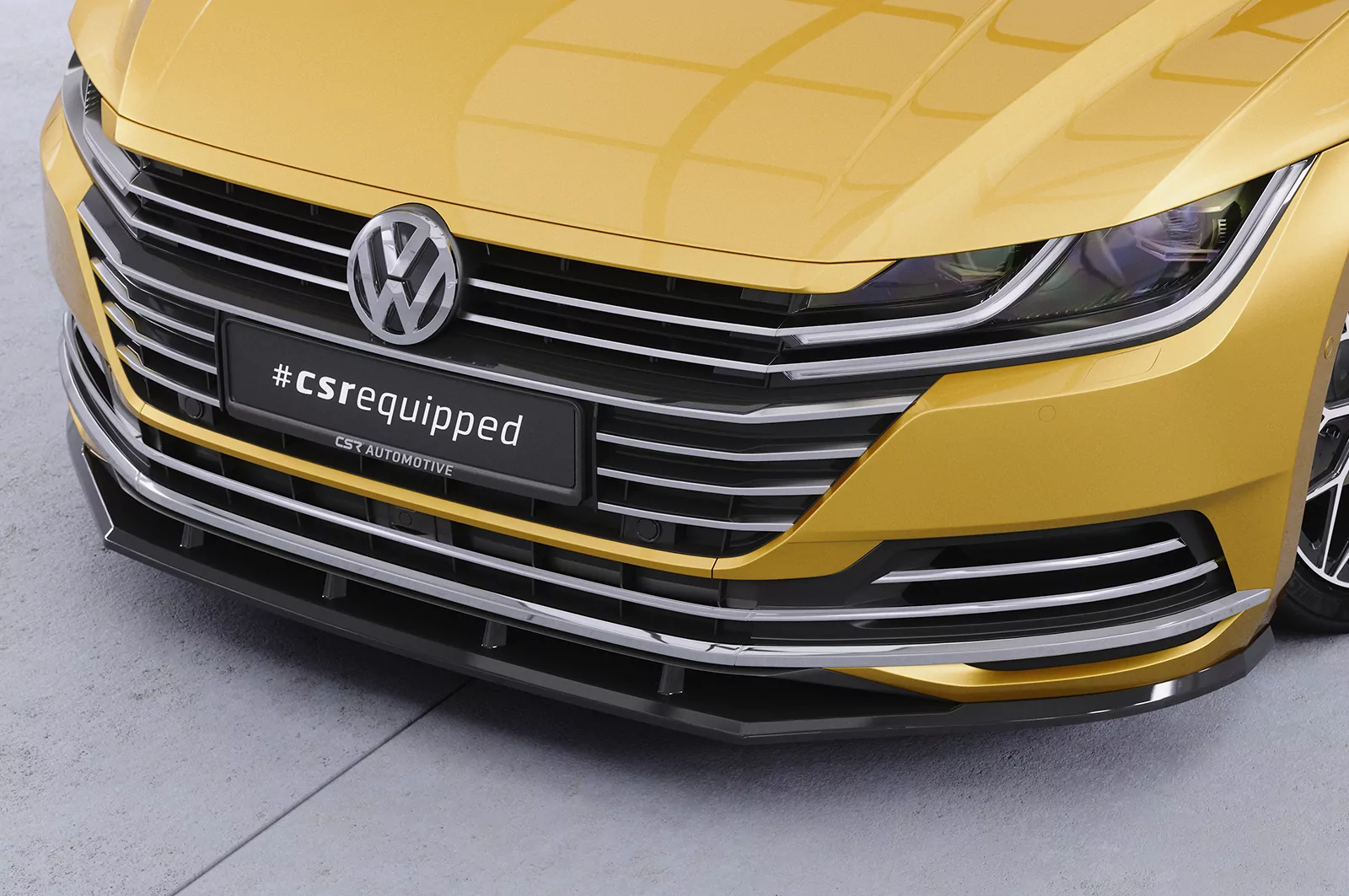 Cup-Spoilerlippe mit ABE für VW Arteon CSL347 Strukturiert (schwarz matt)