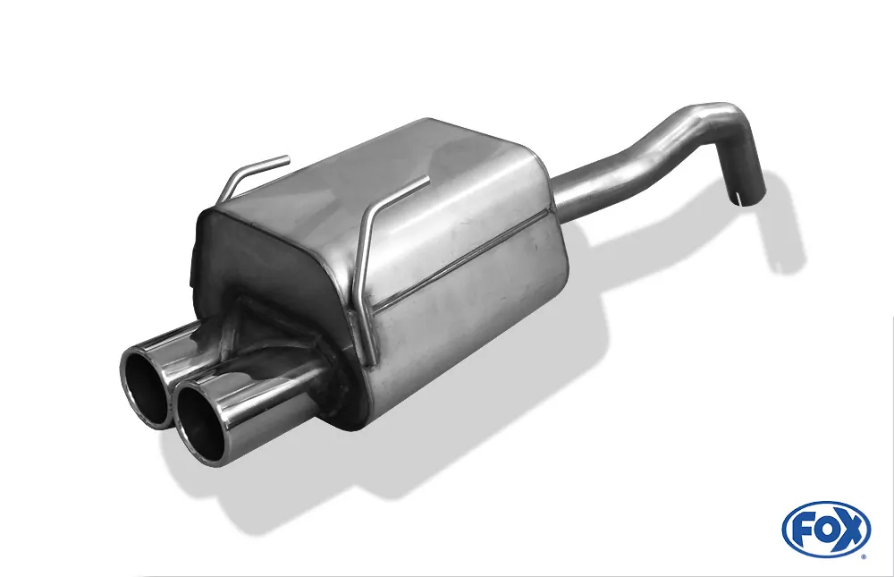 Fiat 500/ 500C  Endschalldämpfer - 2x76 Typ 12