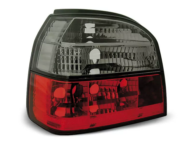Tail Lights Red Smoke Fits Vw Golf 3 09.91-08.97