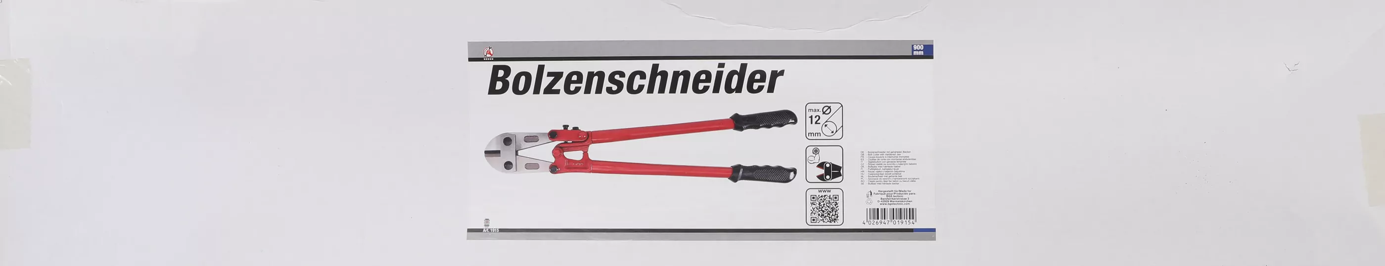 Bolzenschneider mit gehärteten Backen | 900 mm