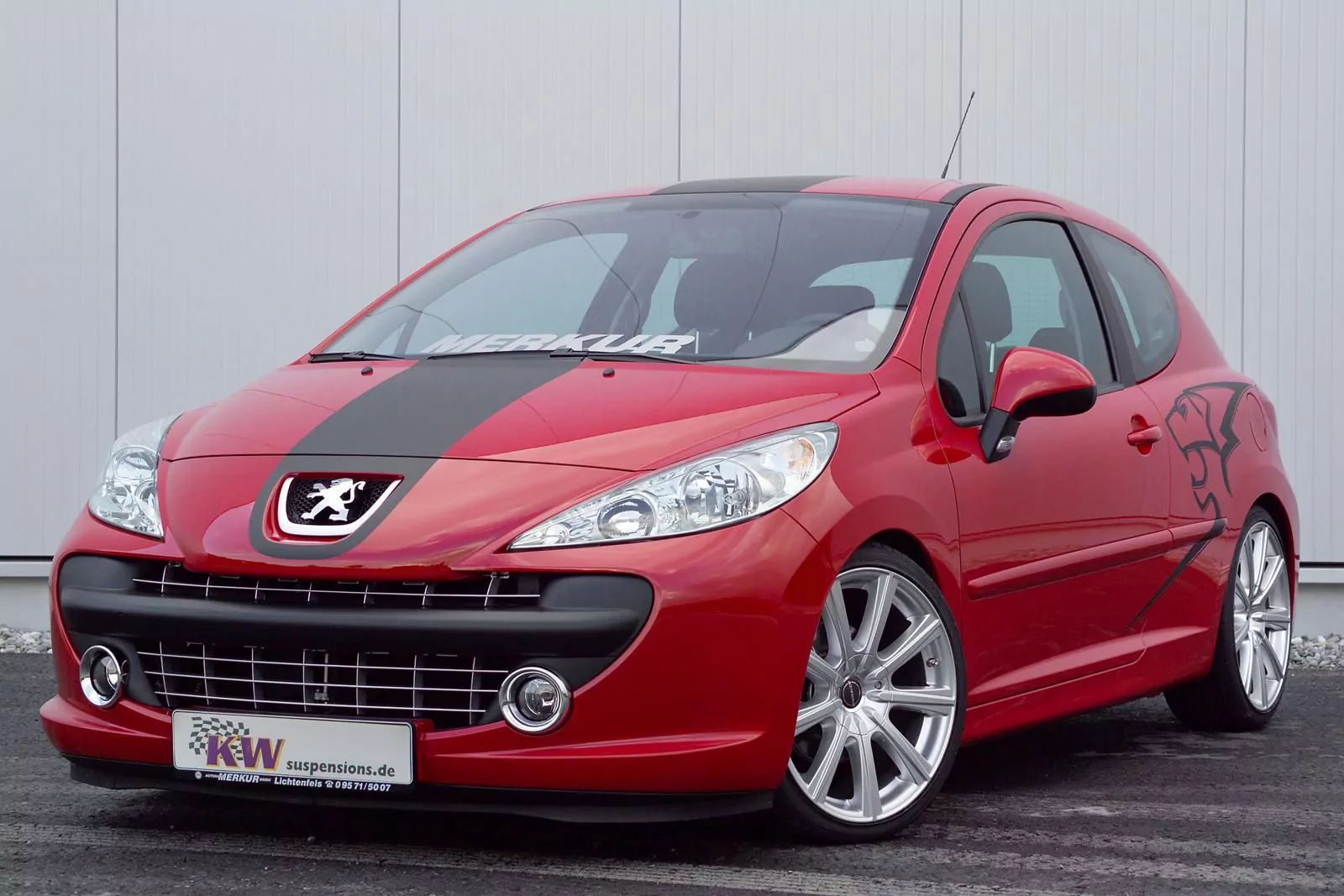 KW Gewindefahrwerk V1 inox PEUGEOT 207 SW (W_, WK_) 02/2007-12/2013