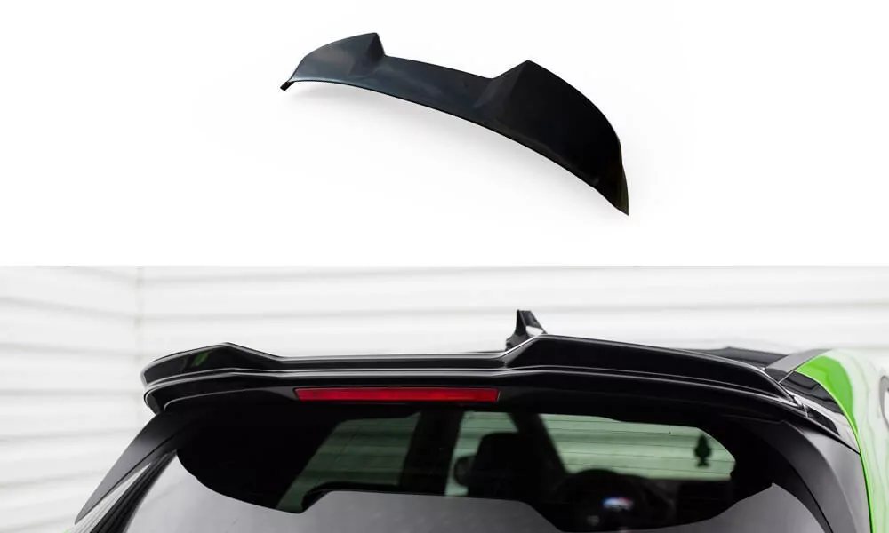 Spoiler CAP Für 3D Ford Puma ST / ST-Line X Mk1 Schwarz Hochglanz