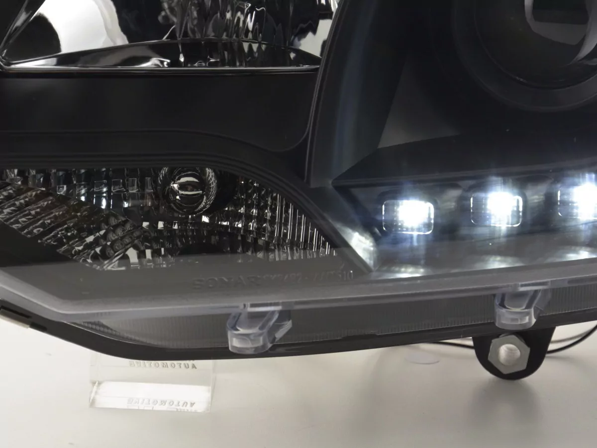 Scheinwerfer Set Daylight LED Tagfahrlicht VW Bus T5 Bj. ab 2009 schwarz