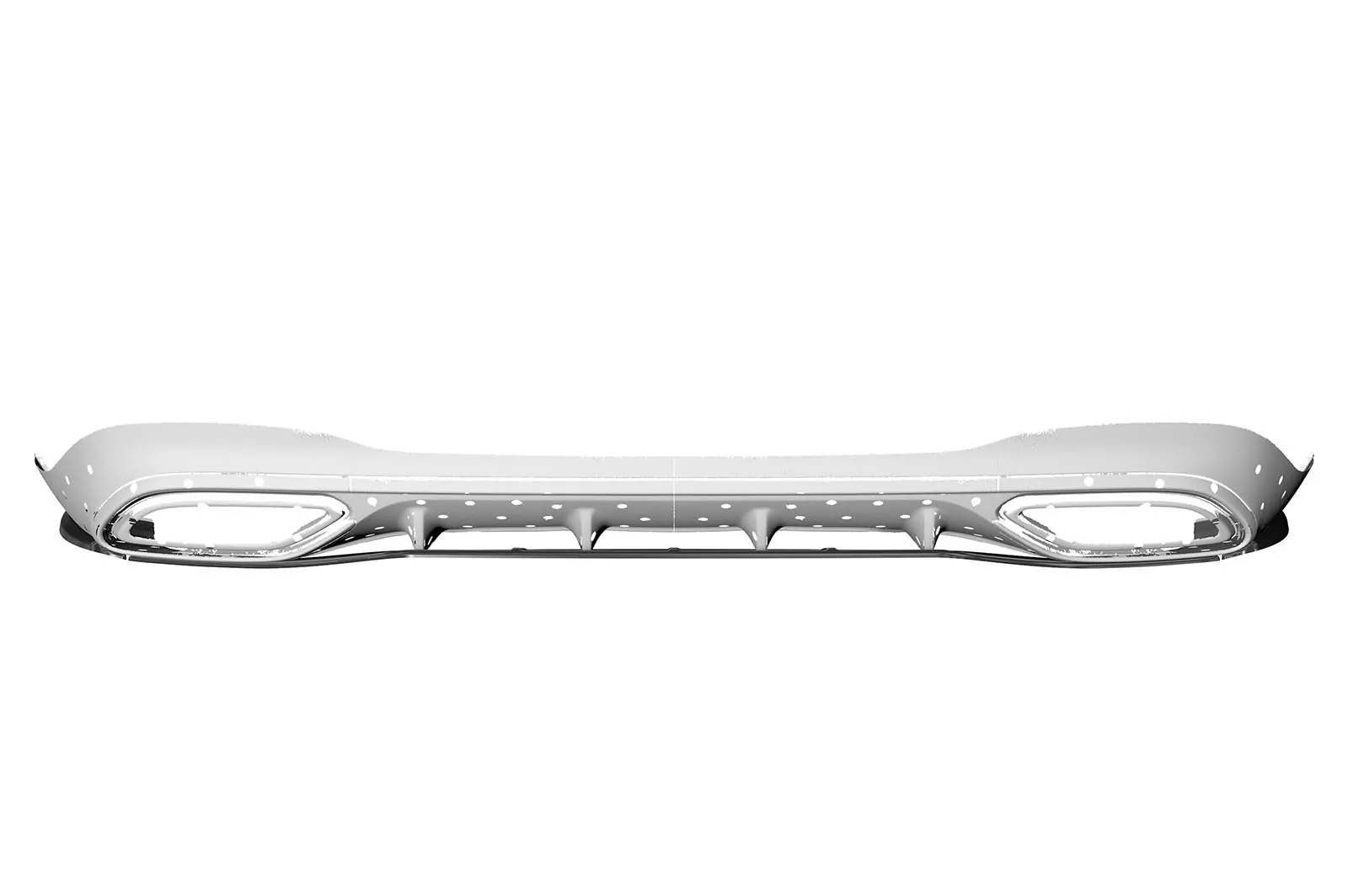 Heckansatz für Mercedes Benz CLA X118 AMG-Line HA265-M Carbon Look (matt)