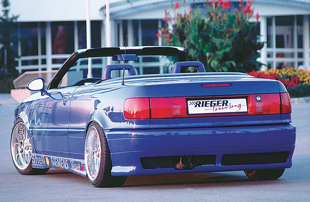 Rieger Heckansatz für Audi 80 Typ 89 - Cabrio  auch für Audi Coupé Typ B4 carbon optik