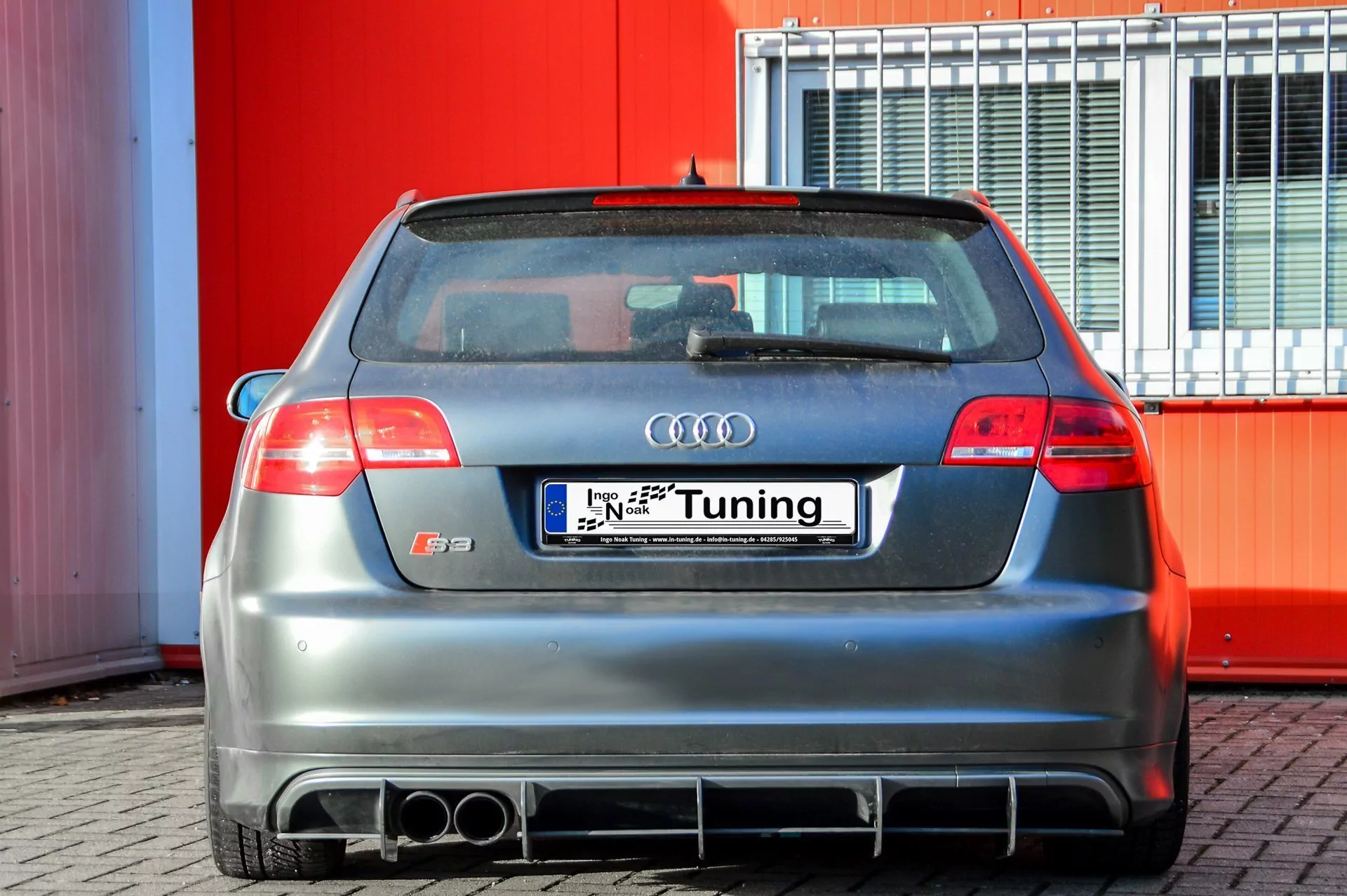 Gefräster Heckansatz für Audi S3 8P Sportback