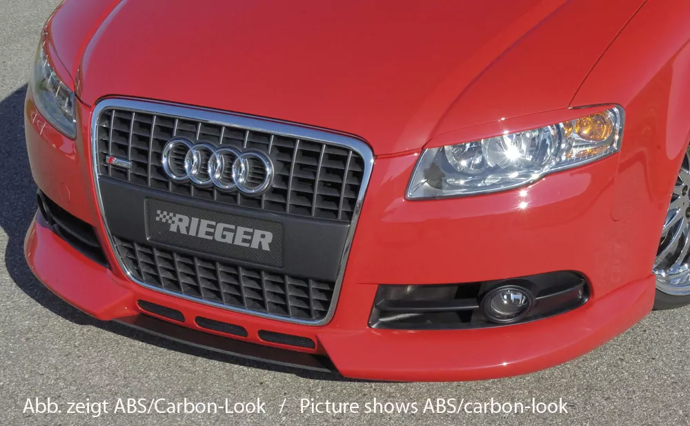 Rieger Spoilerschwert S-Line für Audi A4 (8E) Typ B7 | Avant 11.04- (ab Facelift) für Spoilerlippe 55230 / 55232