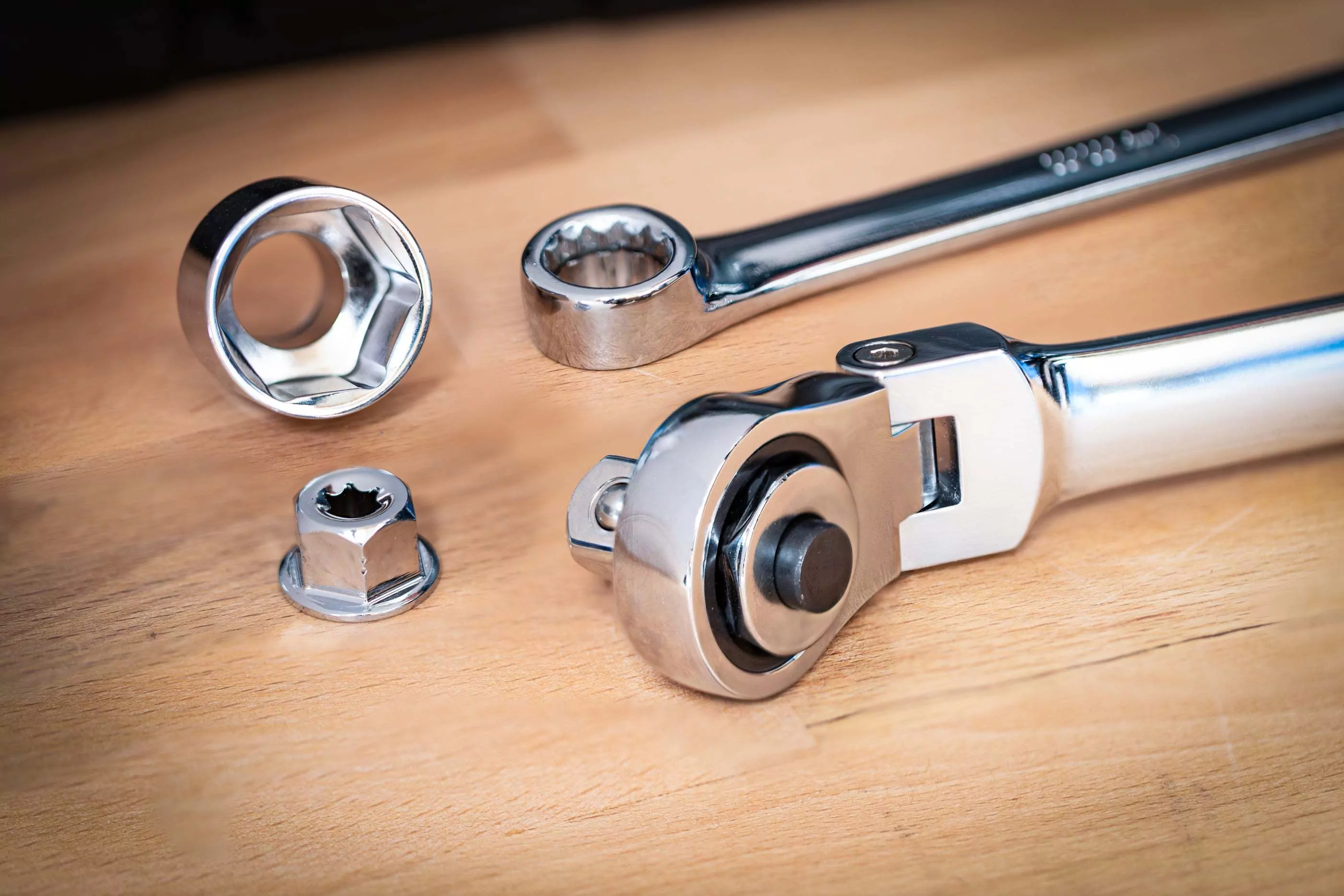 Doppel-Ring- und Ratschenring-Gelenkschlüssel-Satz | extra lang | 27-tlg.