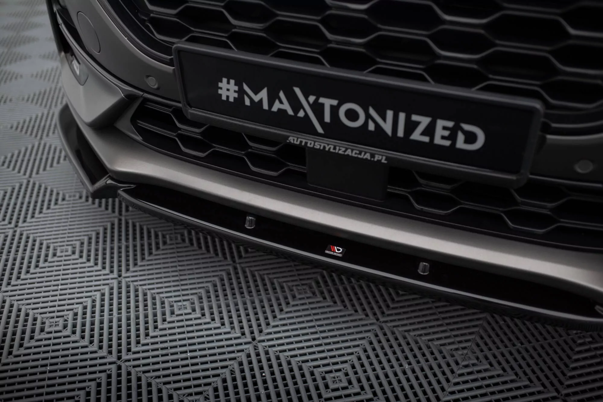 Front Ansatz Passend Für Ford Puma ST-Line Schwarz Hochglanz