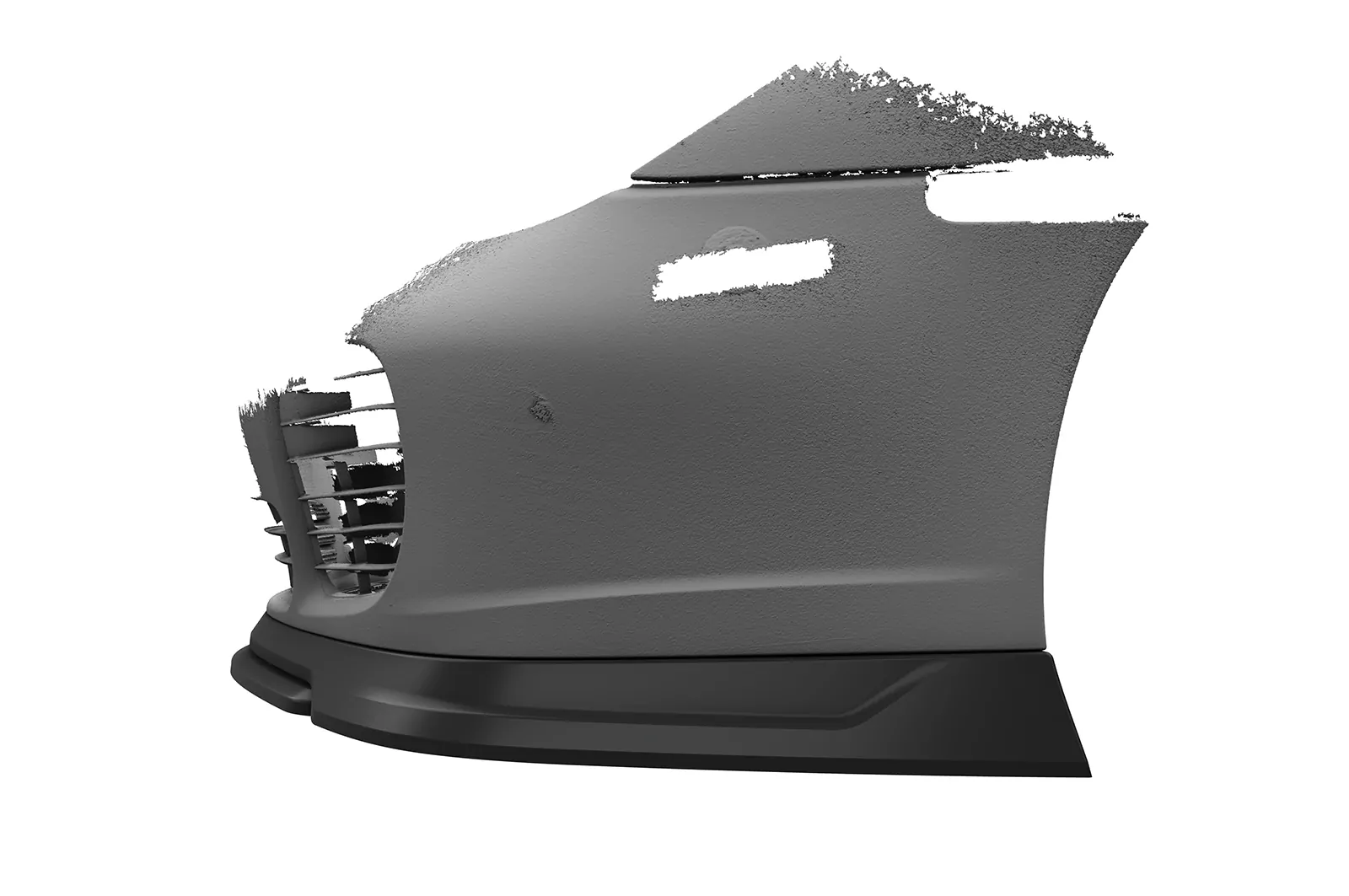 Cup-Spoilerlippe mit ABE für Porsche 911/996 CSL852 Schwarz Strukturiert