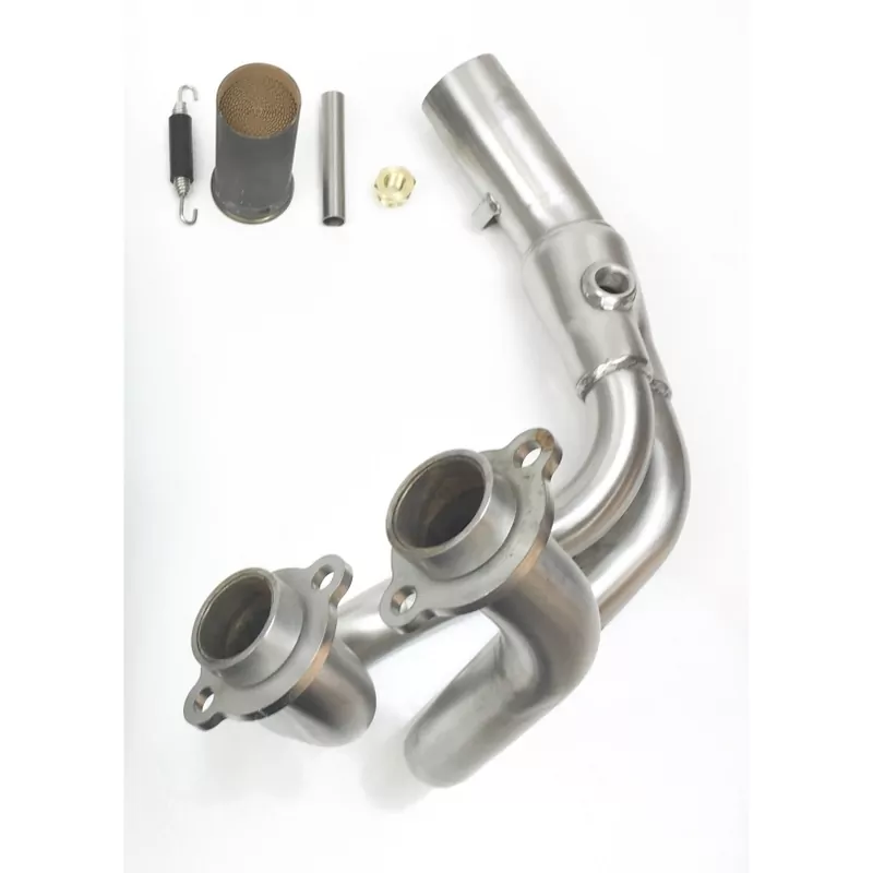 IXIL Hyperlow Full Exhaust System Stainless Steel Black / Aluminium Polished - Kawasaki Z650/Ninja 650 - XK7353XB