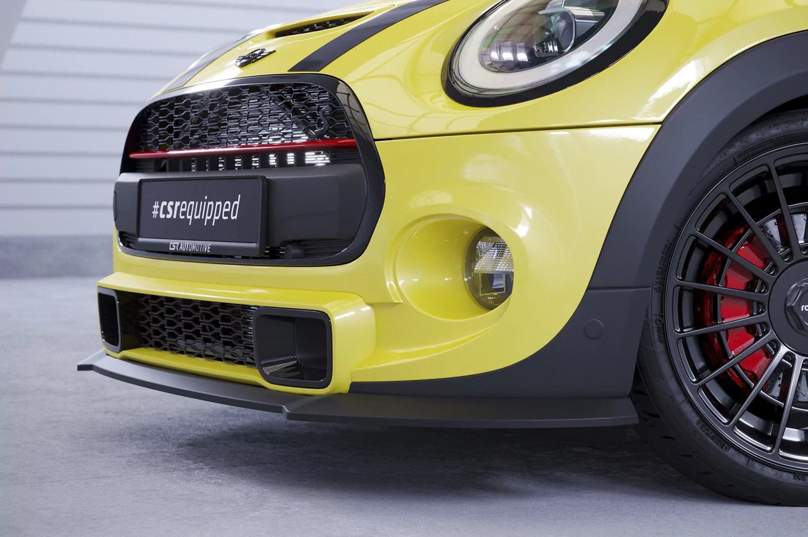 Cup-Spoilerlippe mit ABE für Mini F55/F56/F57 Cooper S CSL724 Schwarz Strukturiert