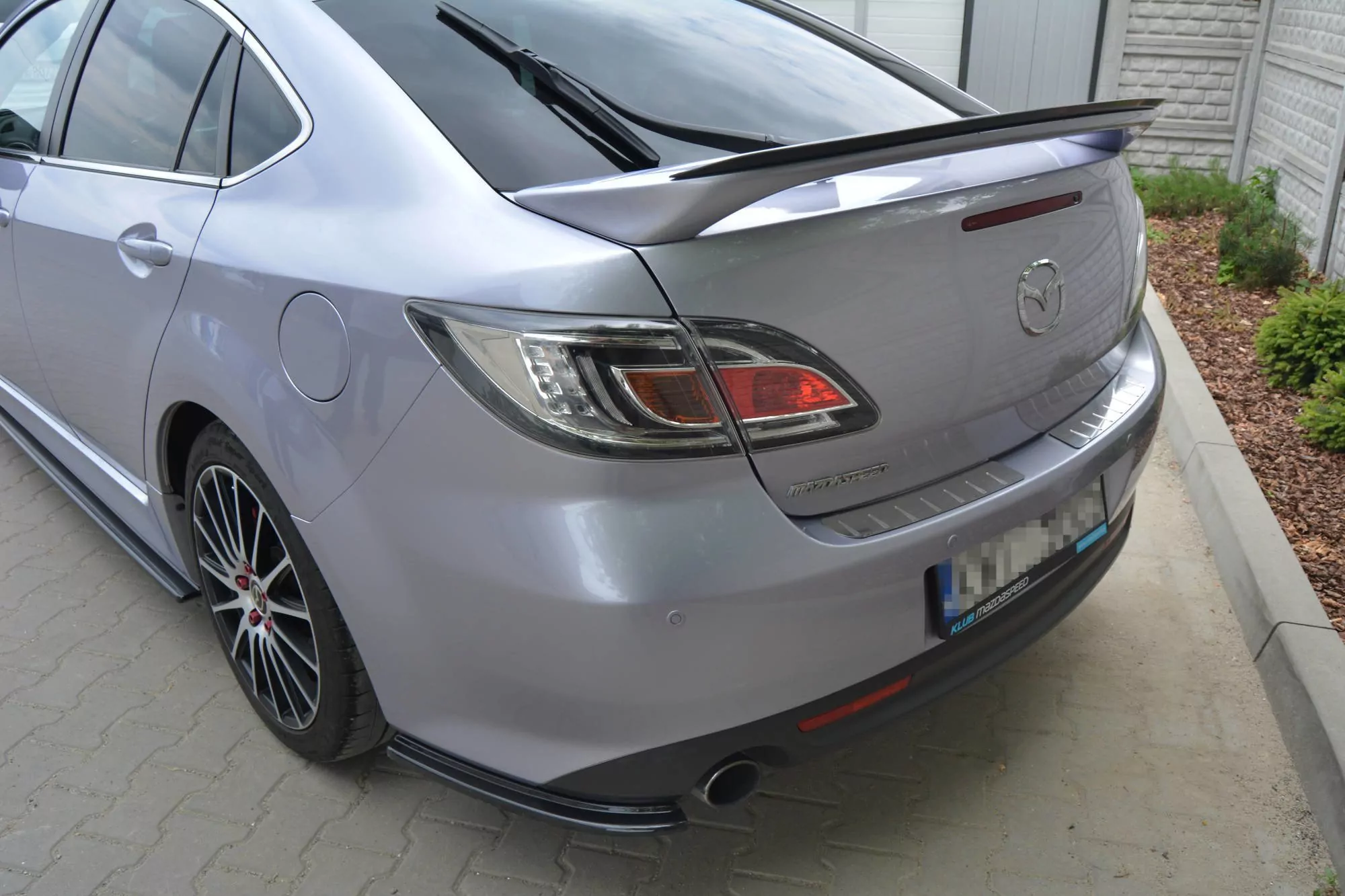 Heck Spoiler Aufsatz Abrisskante MAZDA 6 MK2 SPORT HATCH (GH-SERIES) Vor Facelift Schwarz Hochglanz