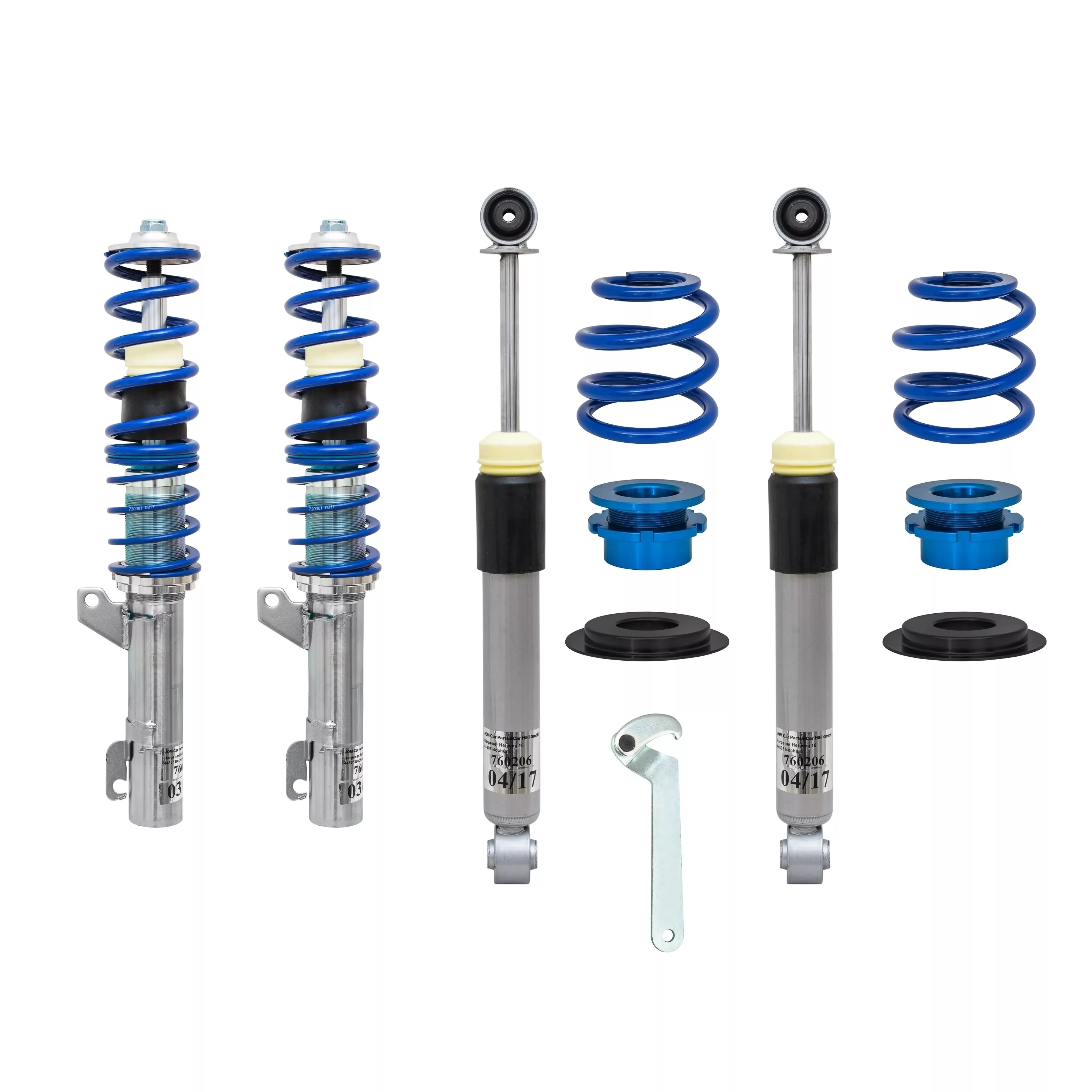 BlueLine Gewindefahrwerk passend für VW Golf 4 R32 Typ 1J 3.2 V6 Baujahr 2002 - 2004