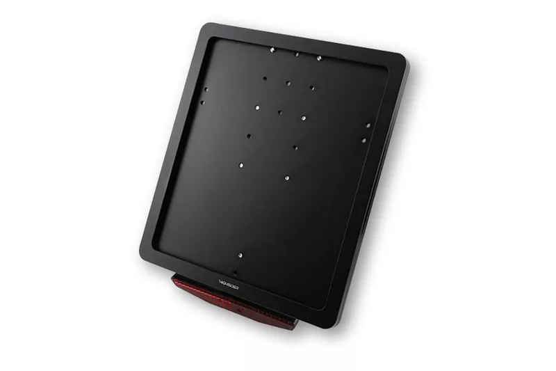 HIGHSIDER CNC Kennzeichen Halteplatte, schwarz eloxiert