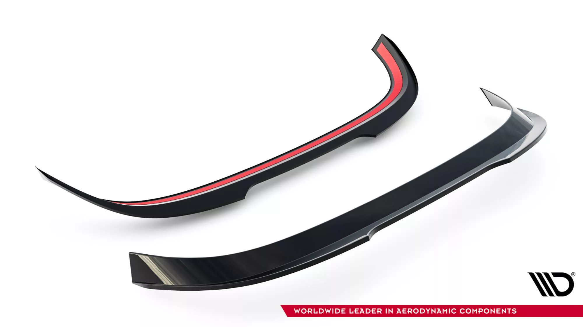 Spoiler CAP V.2 Für Volkswagen Golf  R-Performance / GTI Clubsport Mk8 Schwarz Hochglanz