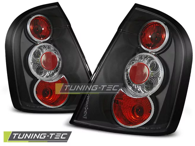 Tail Lights Black Fits Skoda Fabia I 12.99-06.04