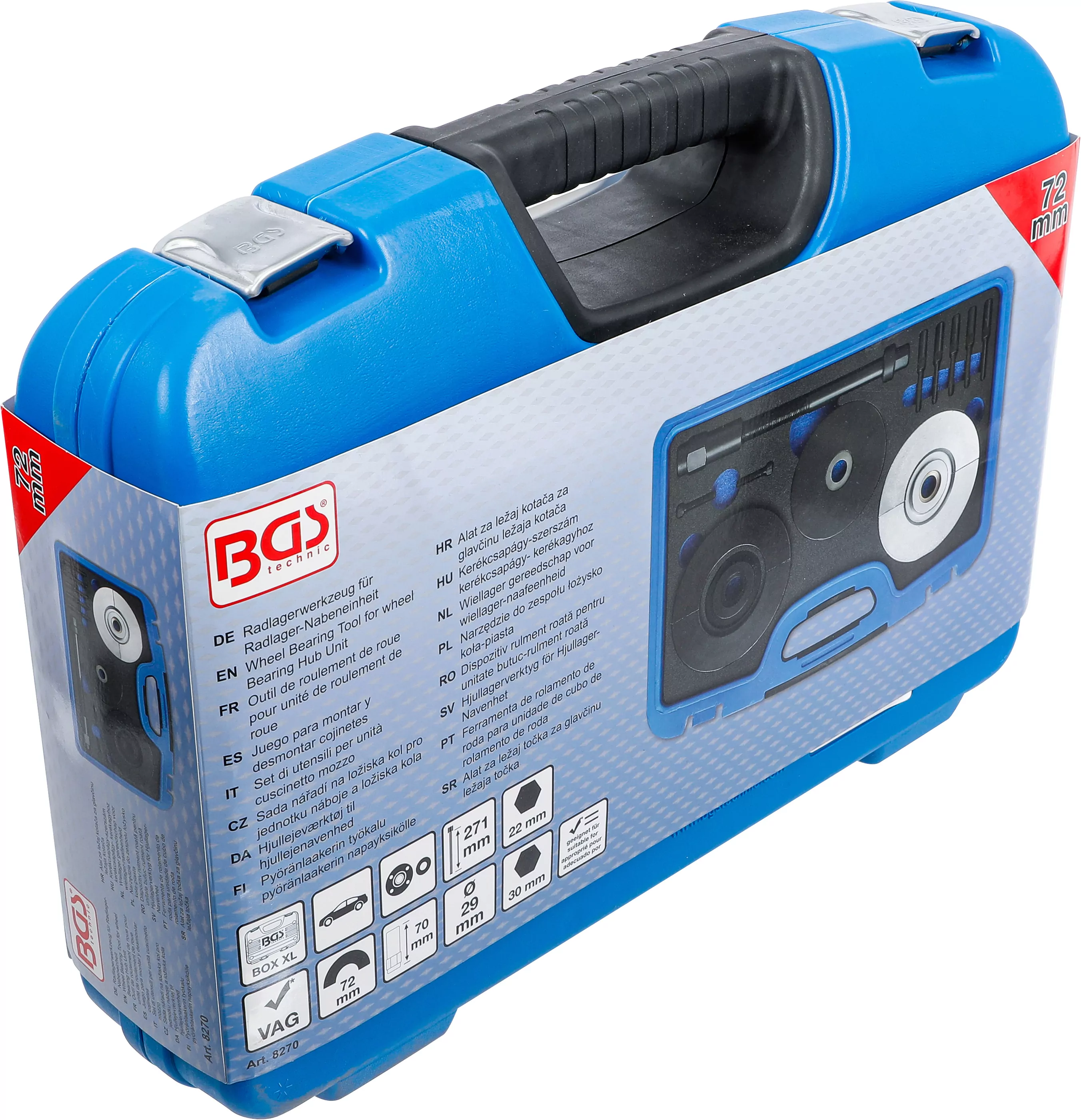 Radlagerwerkzeug für Radlager-Nabeneinheit | für VW | 72 mm