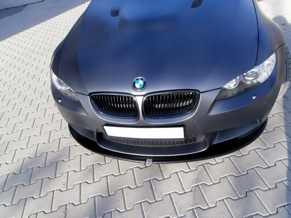 Front Ansatz Passend Für Passend Für BMW M3 E92 / E93 (vor FL) Schwarz Hochglanz Schwarz Hochglanz