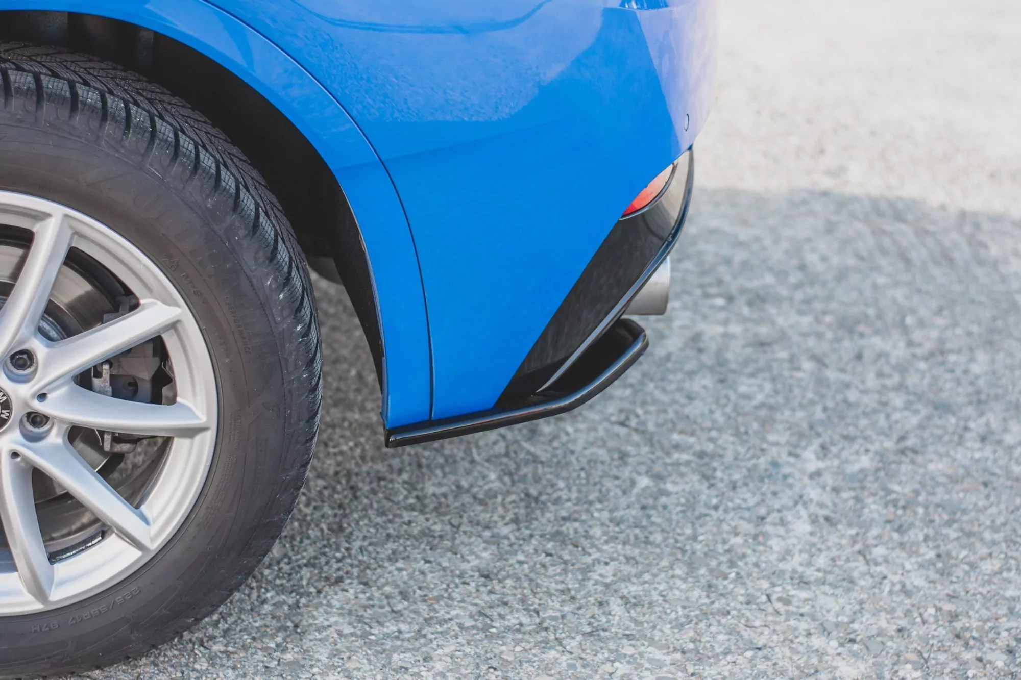 Heck Ansatz Flaps Diffusor Passend Für Diffusor Passend Für BMW X2 F39 M-Paket Schwarz Hochglanz Schwarz Hochglanz