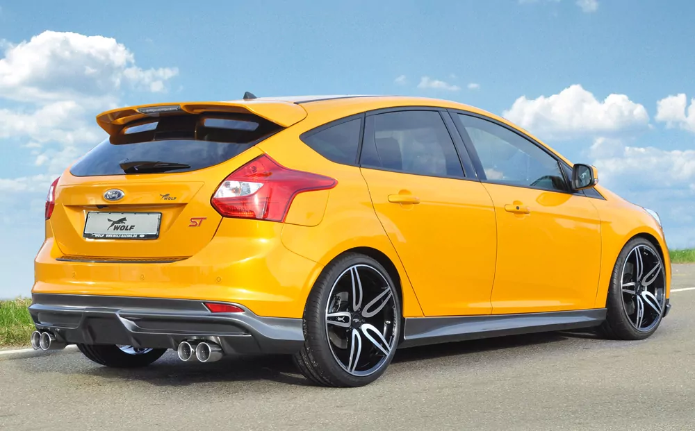 Wolf Halbanlage (VSD+ESD) mit Doppelendrohr li/re für Ford Focus 3 ST 5-tür. (Lim.) 08.12-